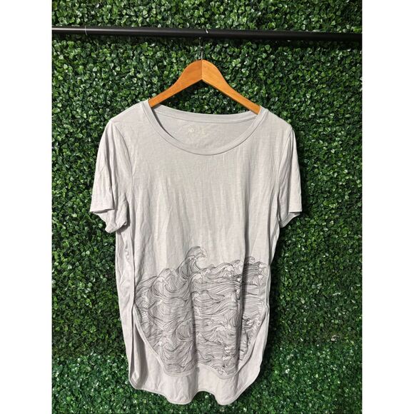 TenTree Wave Short Sleeve Womens Large - Picture 1 of 3